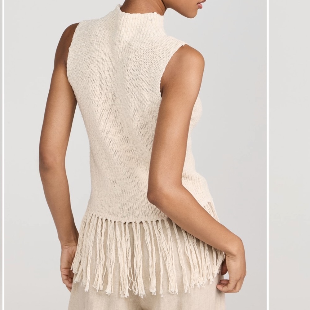 NEW with tags, Rails Astrid Fringe Hem Top - Ecru